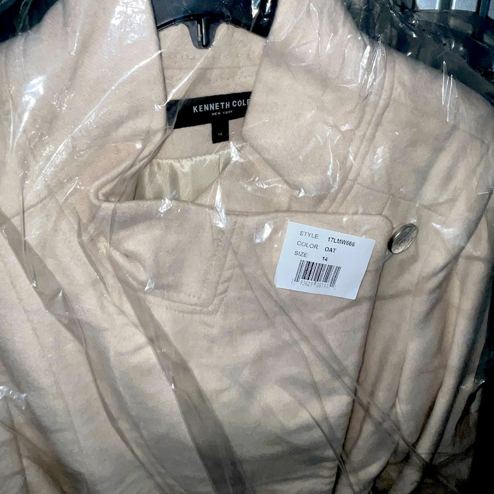 Cream peacoat